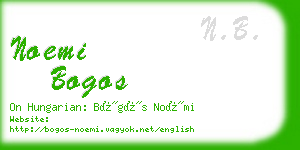 noemi bogos business card